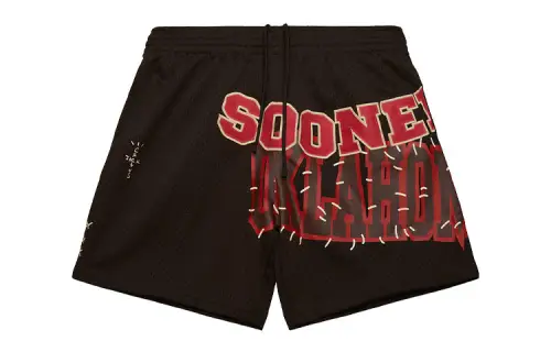 Travis Scott x Mitchell & Ness Sports Shorts Unisex Brown