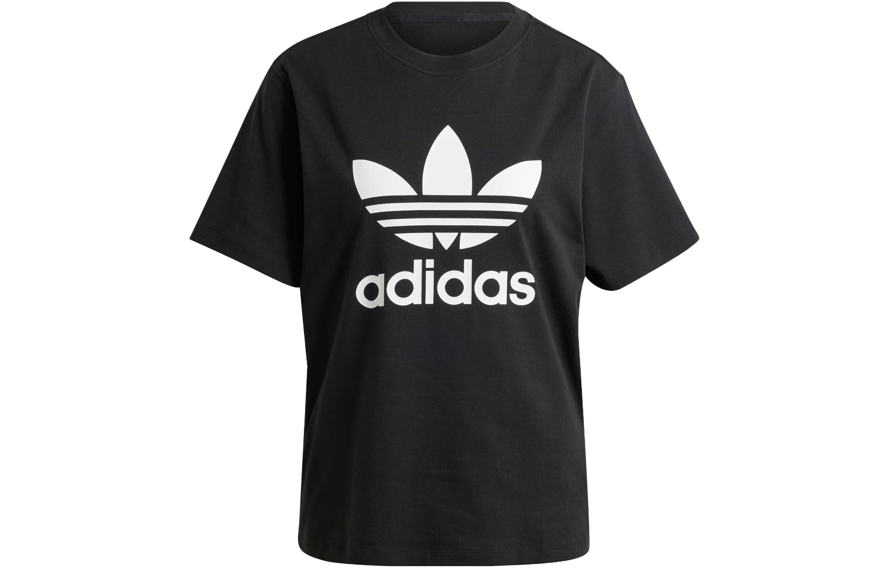 Женская футболка adidas originals TREFOIL TEE (черная)