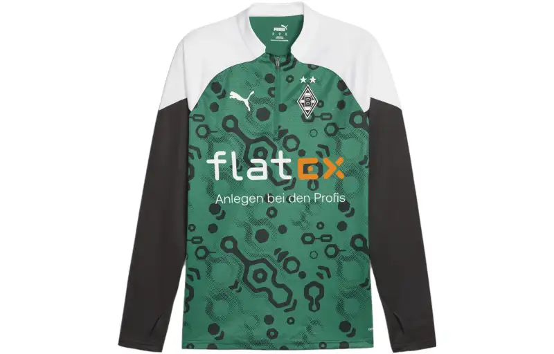 PUMA ESSENTIALS Haut D'entraînement 23/24 À Fermeture Zippée Soccer Jersey Men's Green