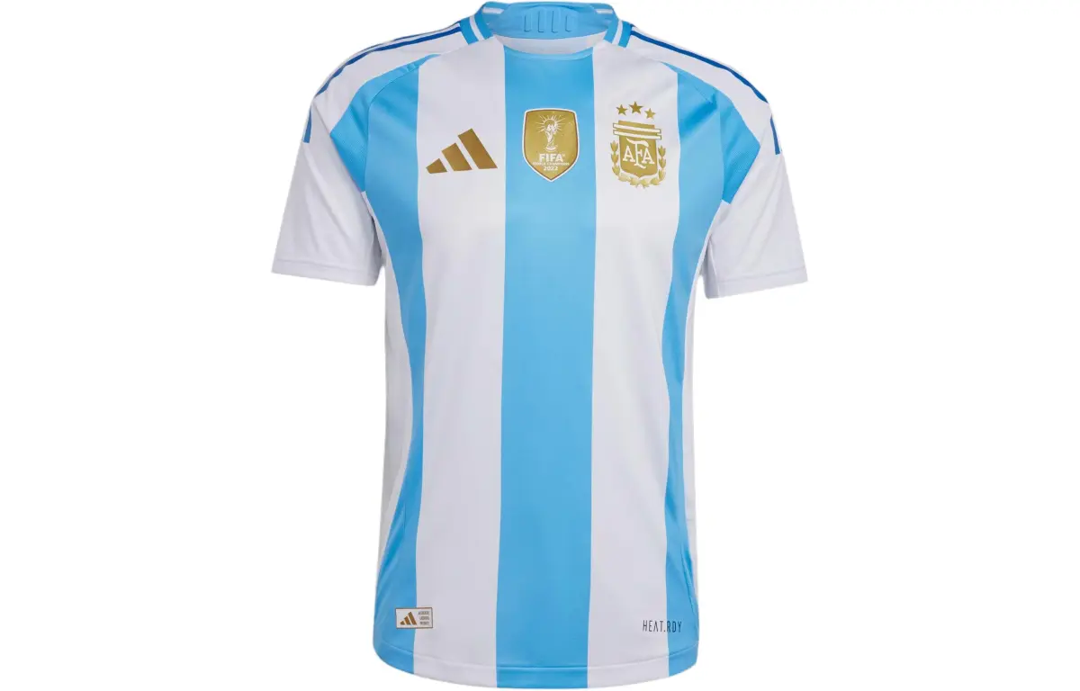 Adidas Argentina National Team Argentina Home Authentic Jersey Soccer Jersey Player Edition Men's Blue White