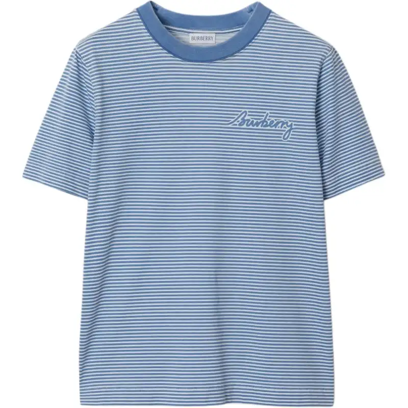 Burberry Striped Cotton T shirt