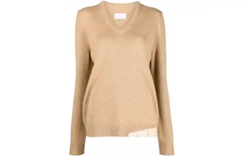Maison Margiela Panel Detailed Knit Jumper