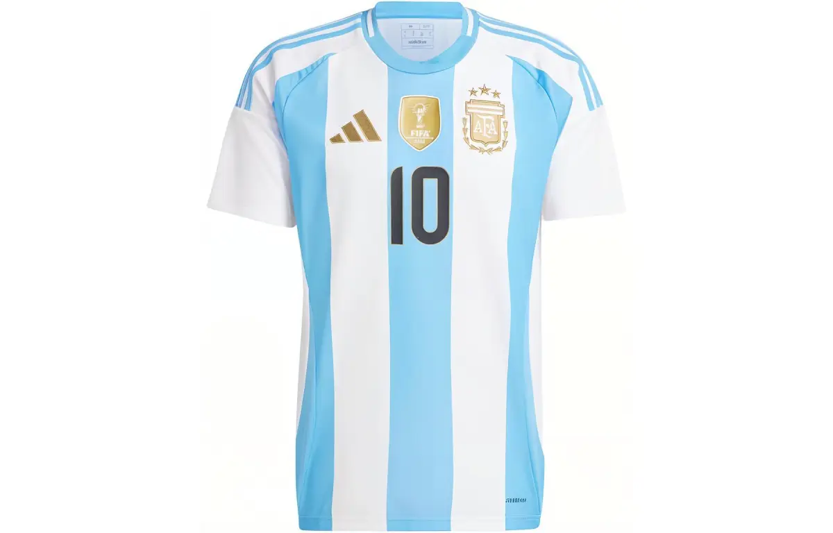 Adidas Argentina National Team Afa H Messi D Soccer Jersey Men's Blue White