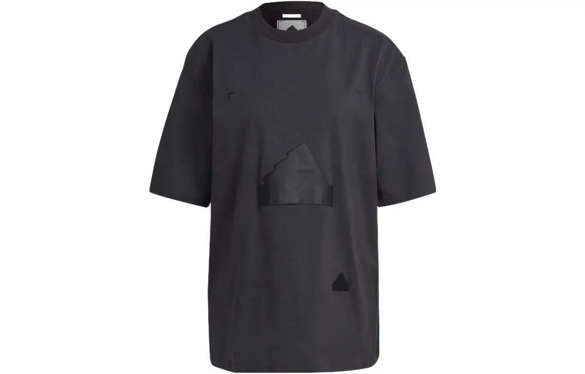 Adidas Drop Shoulder Sleeve T Shirt Women's Black