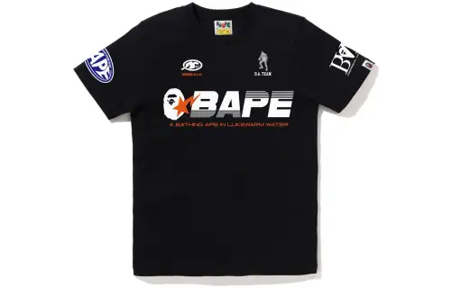 A BATHING APE Bape T Shirts Women's Crew Neck Moderate Straight Fit