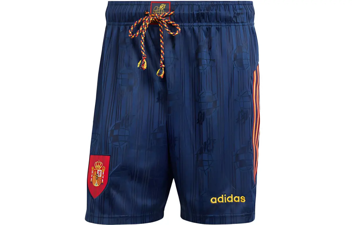 Adidas Spain 1996 Home Shorts Soccer Ball Shorts Men's Dark Indigo