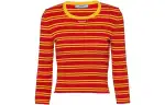 PRADA Sweaters Women's Red Crew Neck Moderate Other
