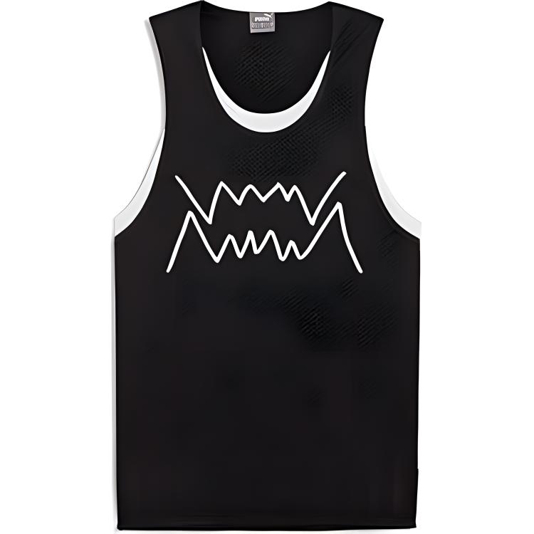 PUMA Graphics Shape Of Flora FW24 Basketball Jersey Men’s Black