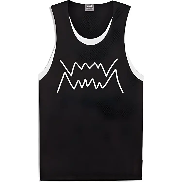 PUMA Graphics Shape Of Flora FW24 Basketball Jersey Men's Black