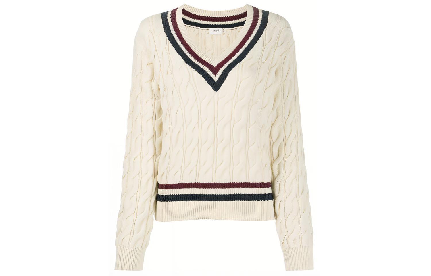 CELINE FW21 Loose Fit Sweater Women's White