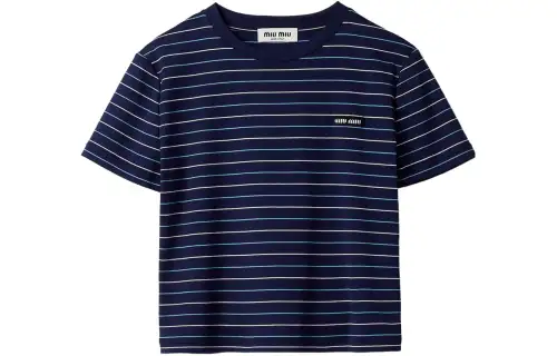 MIU MIU SS24 T Shirt Women's Blue