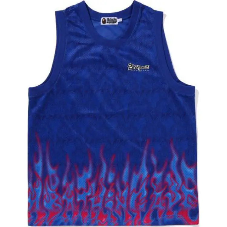 Bape Flame Mesh Vest