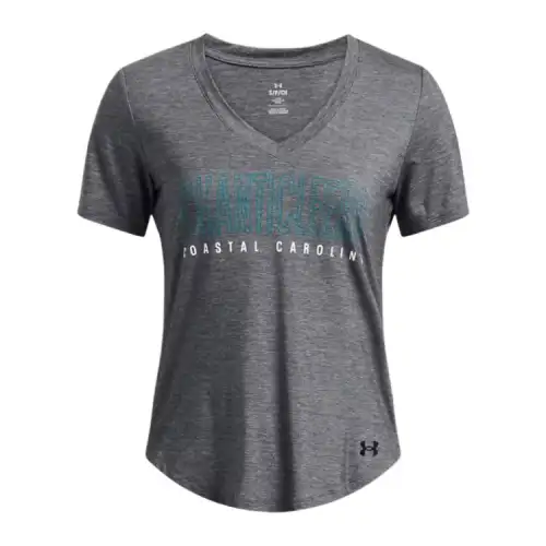 Under Armour BreezyCollegiate Regular T Shirt Women's Gray 003