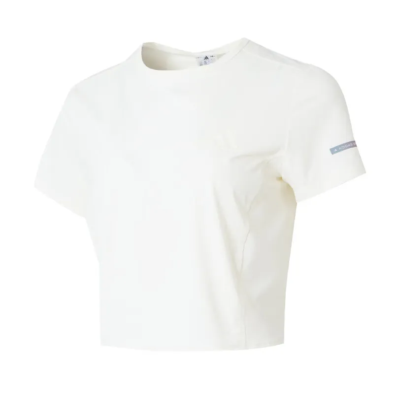 Adidas T-Shirts Women's White Crew Neck Moderate