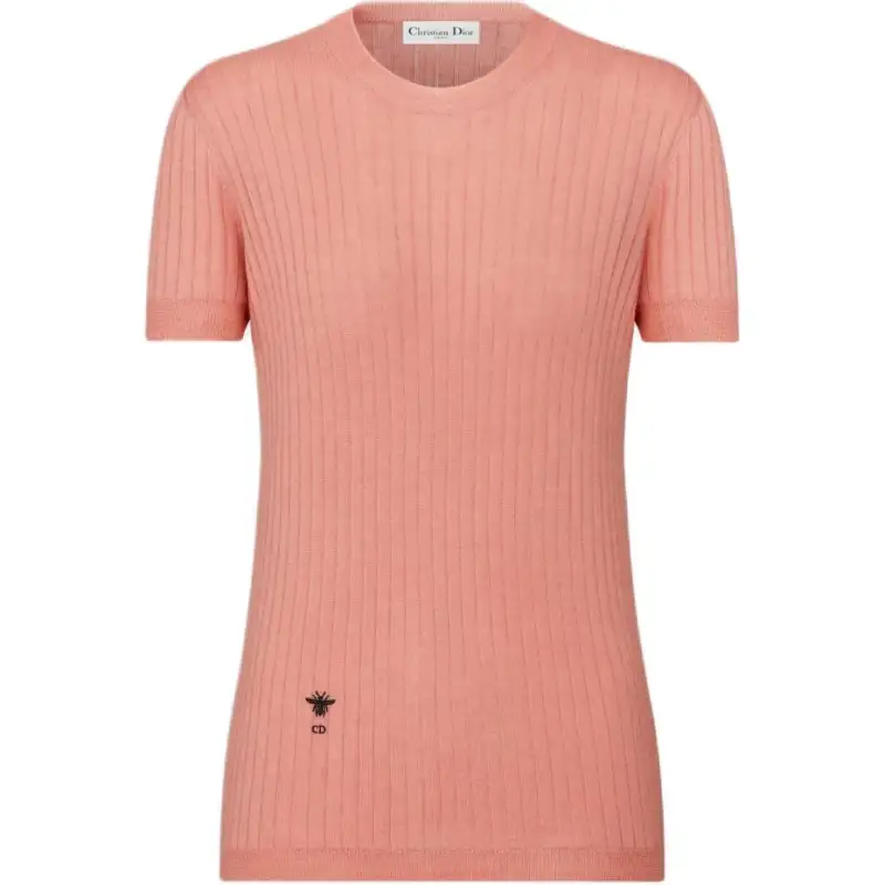 DIOR Sweaters Women's Orange Crew Neck Moderate Other