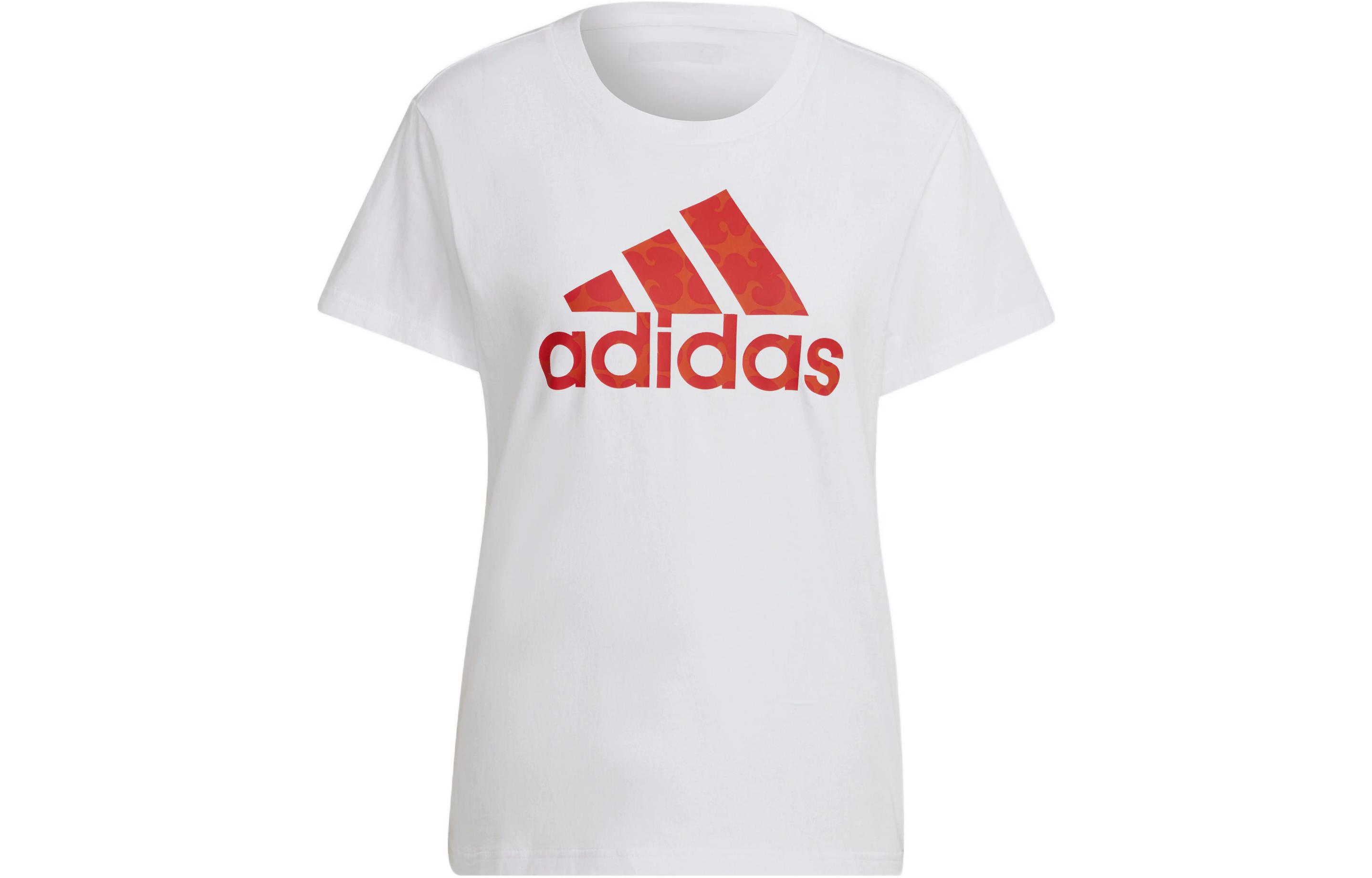 Adidas X Marimekko T Shirts Women's White Crew Neck Moderate Other