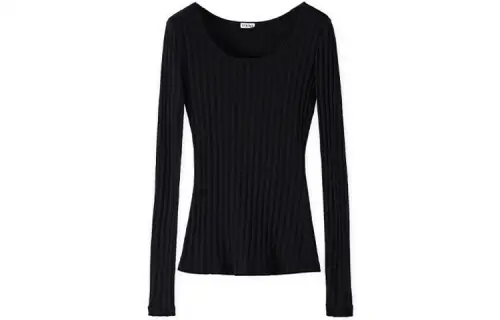 LOEWE FW21 Slim Fit Sweater Women's Black