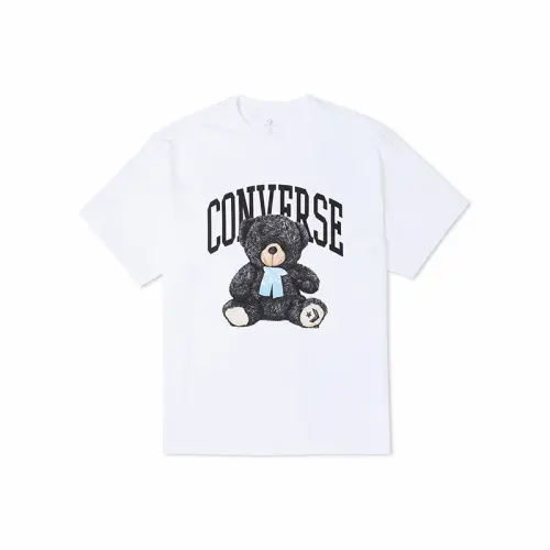 Converse Set in Sleeve T Shirt Women's White