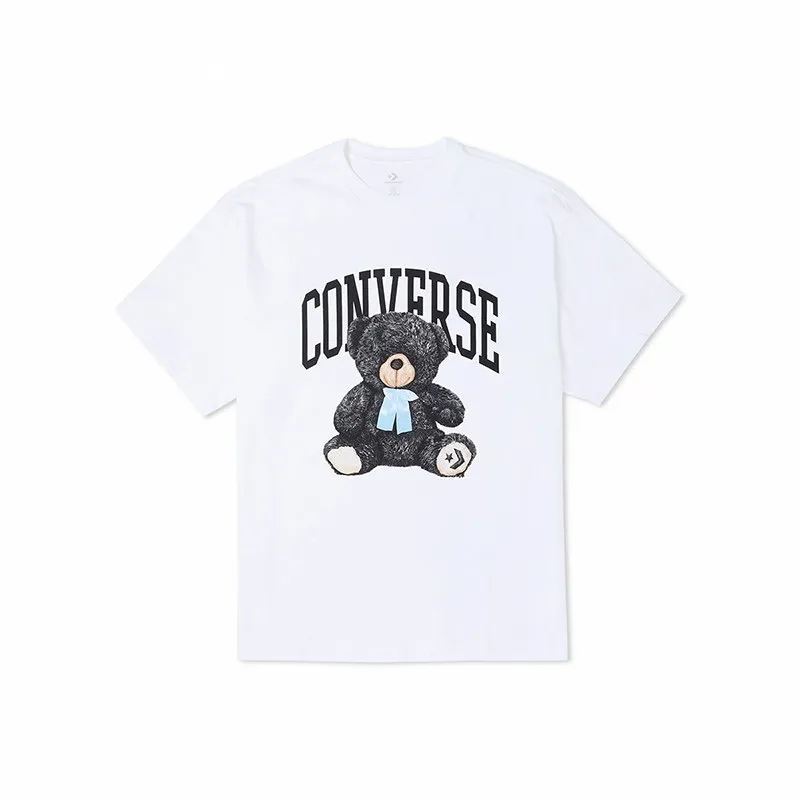 Converse Set in Sleeve T Shirt Women's White