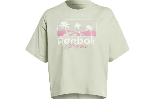 Reebok SUMMER GRAPHIC T Shirt Women's Green