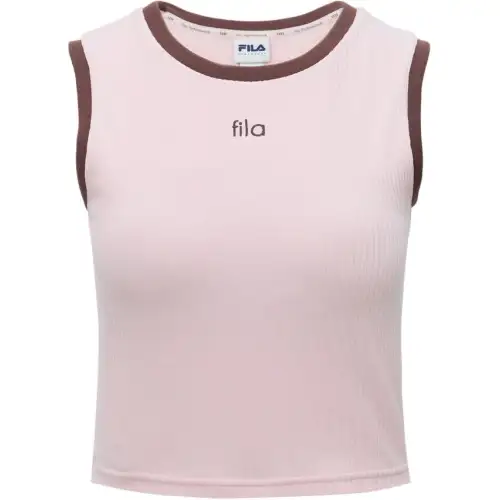 FILA Tank Tops Women's Pink Crew Neck Other