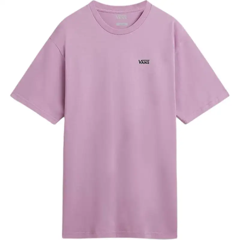 Vans T Shirts Women's Purple Crew Neck Moderate Straight Fit
