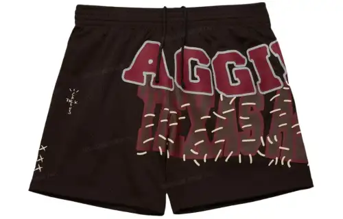 Travis Scott X Mitchell & Ness Texas A&M Aggies Basketball Shorts