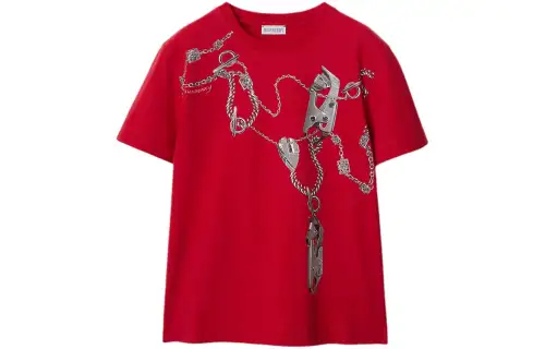 Burberry Knight Hardware Cotton T-shirt