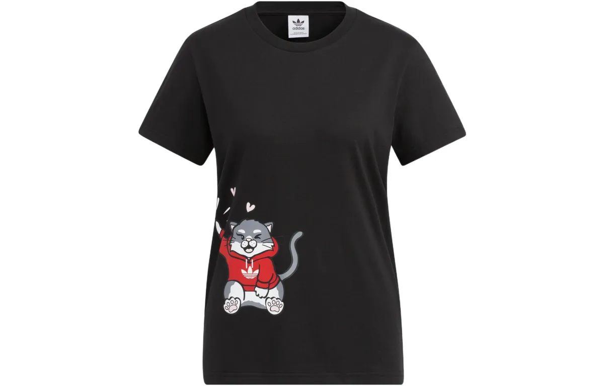 Adidas Originals Couple T Shirt Women's Black