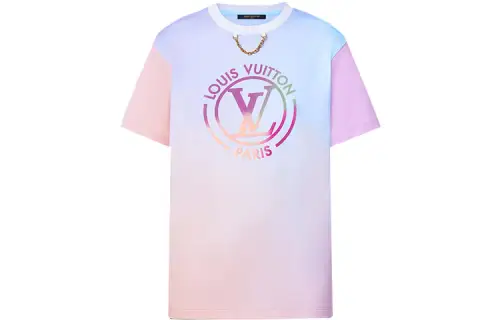 LOUIS VUITTON SS22 Drop Shoulder Sleeve T Shirt Women's Pink