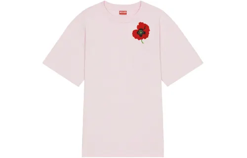 KENZO Poppy By Nigo Women's Oversized Pocket T Shirt Faded Pink