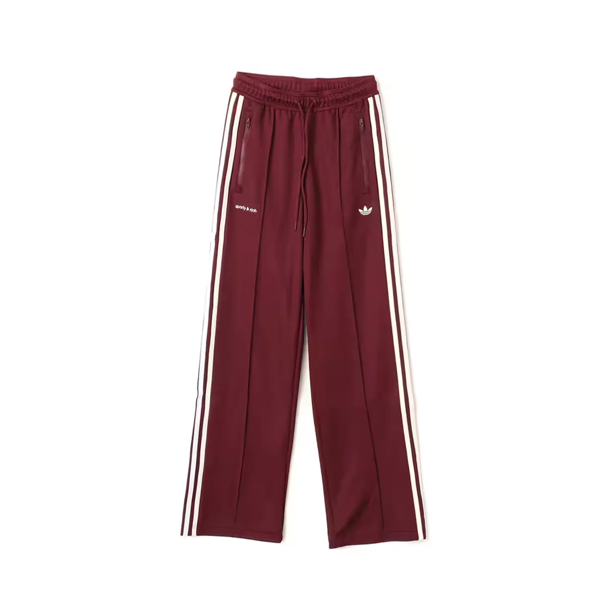 Adidas Originals x Sporty & Rich Sports Pants Women's Dark Reddish Purple