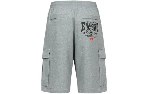 EVISU Sports Shorts Men's Heather Gray Moderate