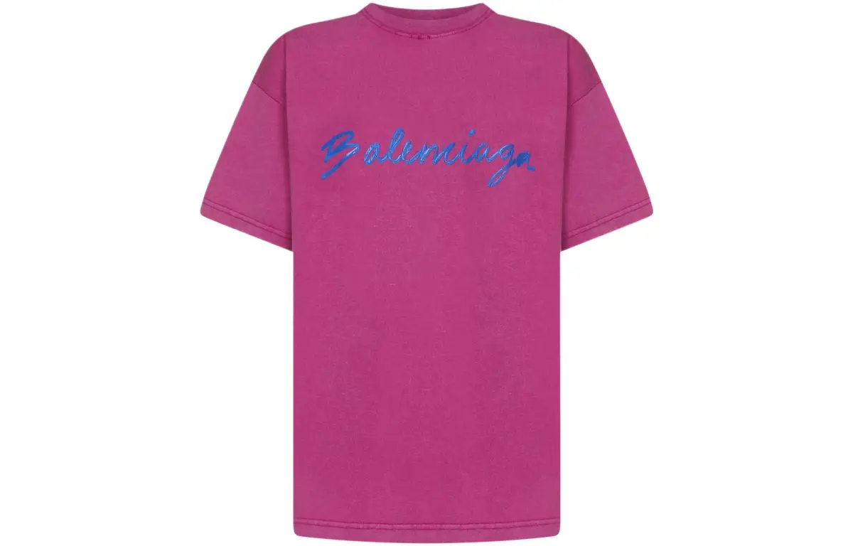 Balenciaga FW22 T Shirt Women's Fuchsia