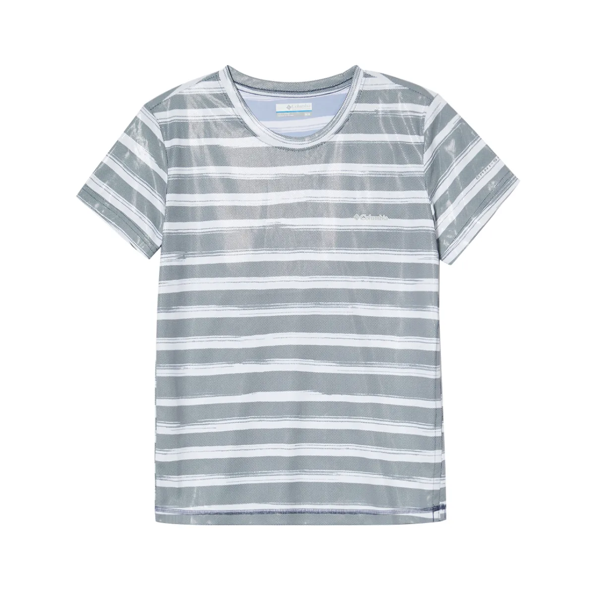 Columbia Regular T Shirt Women's Gray White Stripes