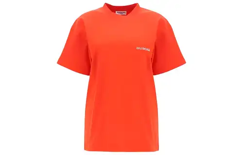 Balenciaga T Shirts Women's Red Crew Neck Moderate Other