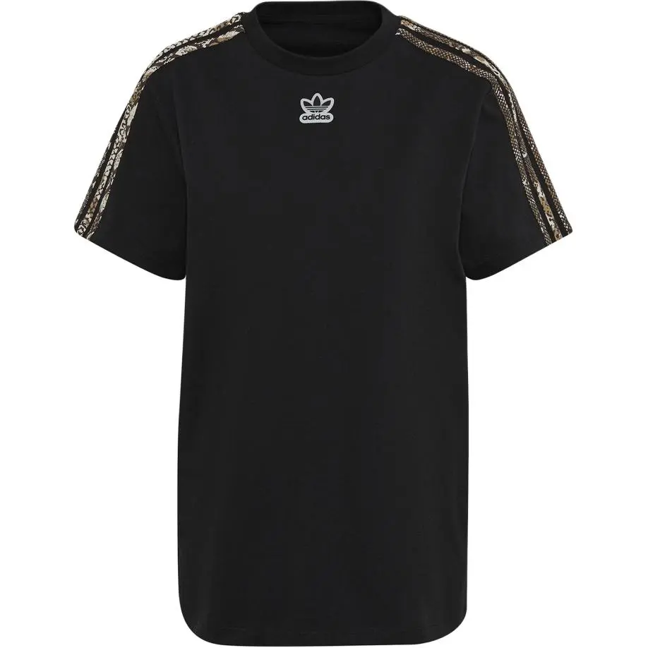 Adidas Originals T-Shirts Women's Black Crew Neck Moderate Straight Fit