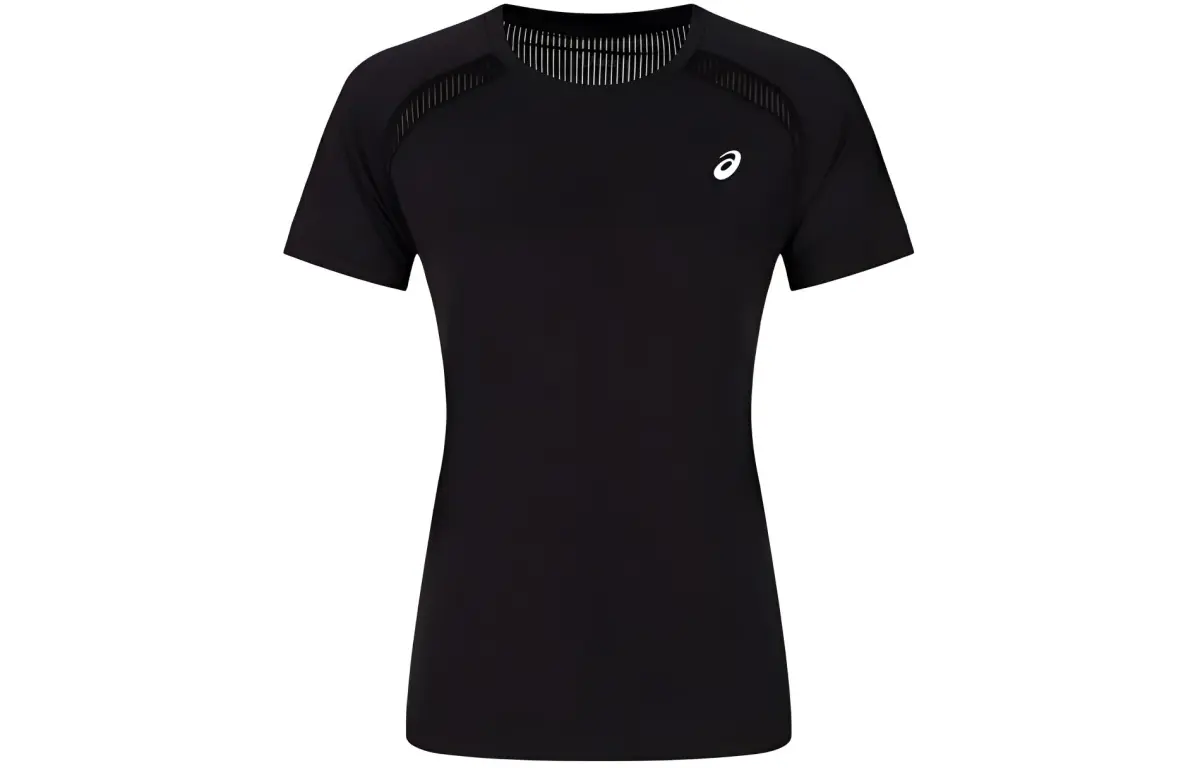 ASICS T-Shirts Women's Black Crew Neck Moderate Other