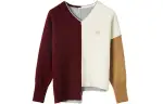 LOEWE Anagram Asymmetric Sweater 'Brandy/Burgundy/Cream'