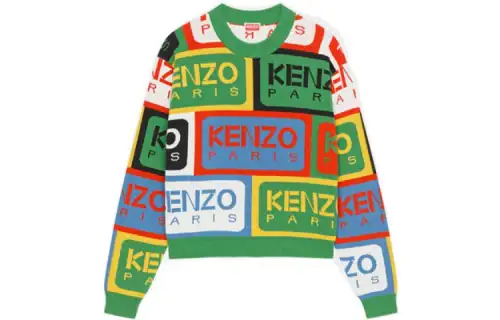 【Previous Season】logo-intarsia crew-neck jumper