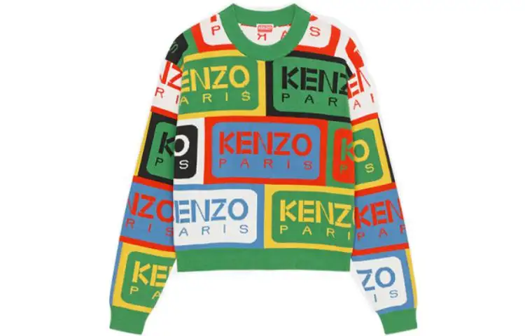 【Previous Season】logo-intarsia crew-neck jumper