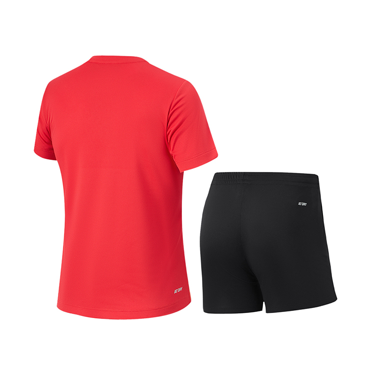 Li Ning Table Tennis Collection Table Tennis Clothing Sets Unisex Total Cherry Red