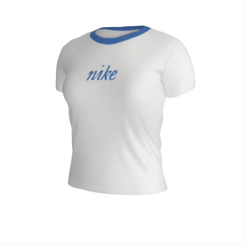 Nike Sportswear Chill Knit Women'ss Slim Fit Cropped T-Shirt White