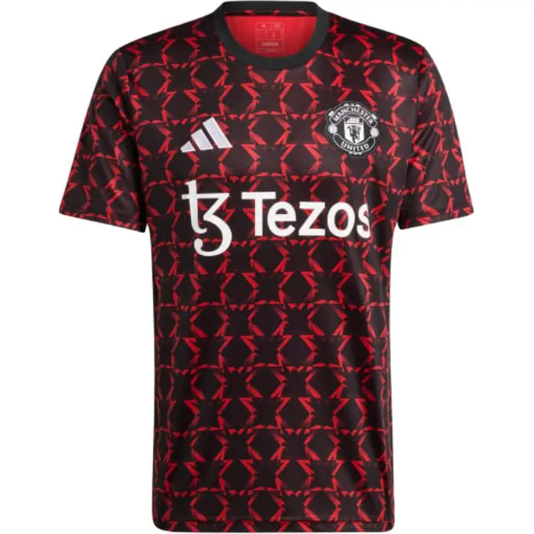 Adidas Manchester United MANCHESTER UNITED PRE MATCH JERSEY Soccer Jersey Men's Black