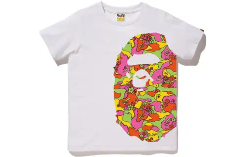 A BATHING APE T Shirts Women's Crew Neck Moderate Straight Fit