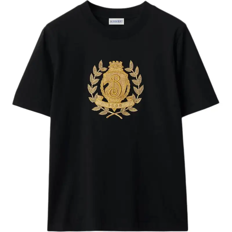 Burberry B Crest Embroidered Crewneck T-Shirt