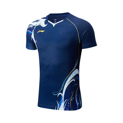 Li Ning Badminton Collection Badminton Jersey Unisex Dark Ship Blue
