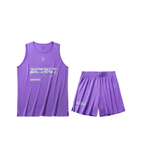 Comfortable breathable vest with letters with a round collar sleevless, basketball shorts, set for men and women, mid rise