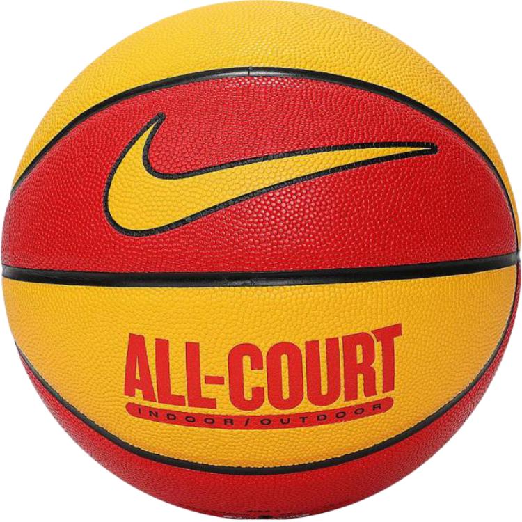 Nike Artificial Leather Basketball Red Yellow Size 7 Ball Training Unisex
