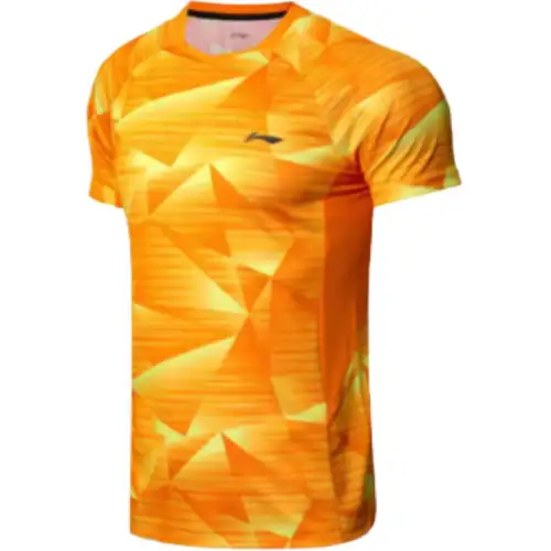 Li Ning Badminton Collection Tennis Top Men's Neon Glow Orange